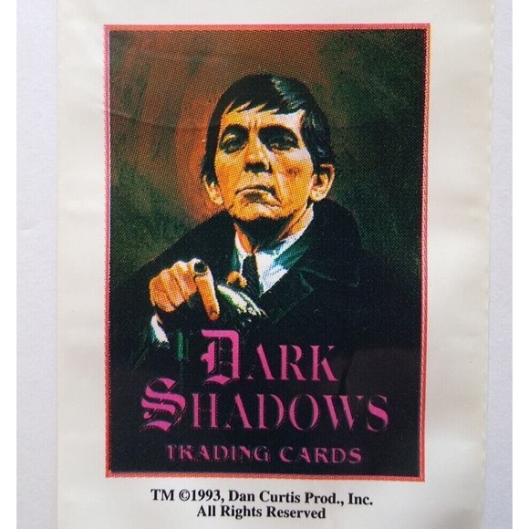 Dark Shadows Trading Cards Plastic Bag 1993 Barnabas Collins Dracula Vampire - Picture 1 of 5